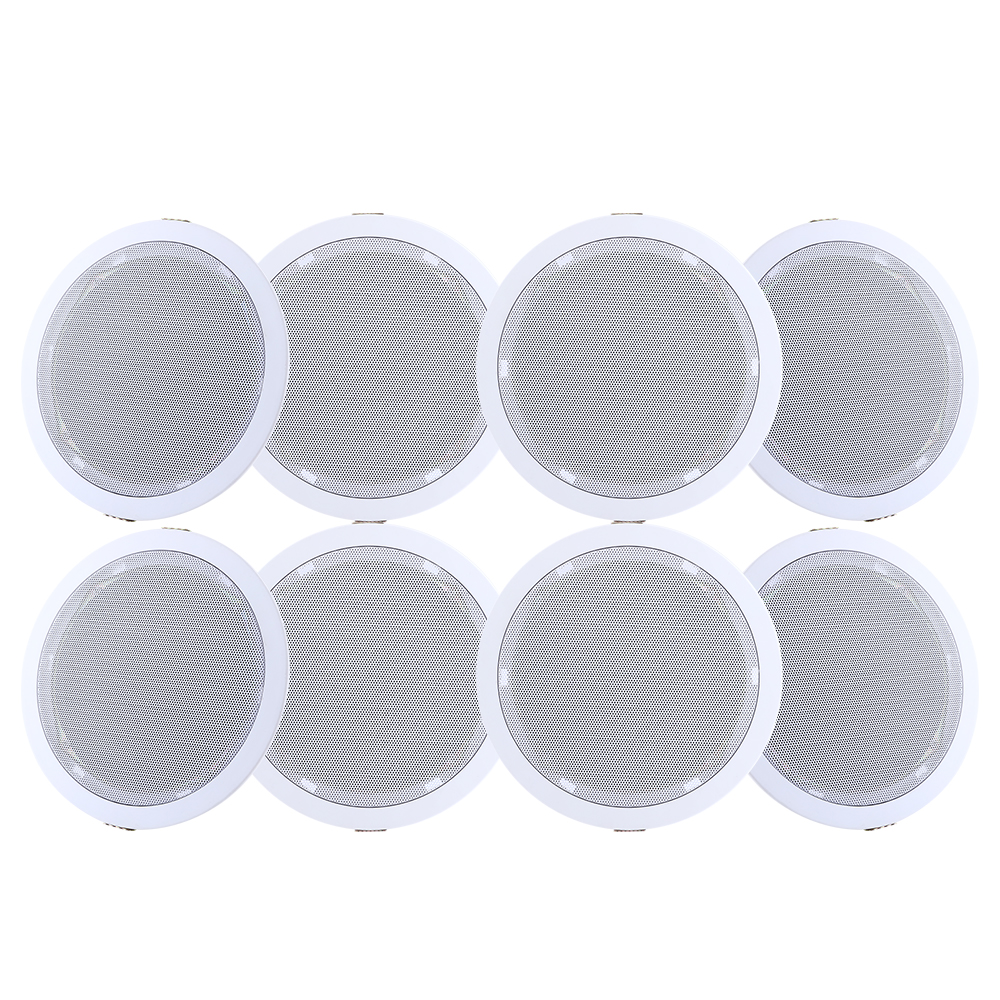SPK-CEILING-MSR127X4-65411-00 Giantz 6 Inch Ceiling Speakers In Wall Speaker Home Audio Stereos Tweeter 8pcs - Image 1