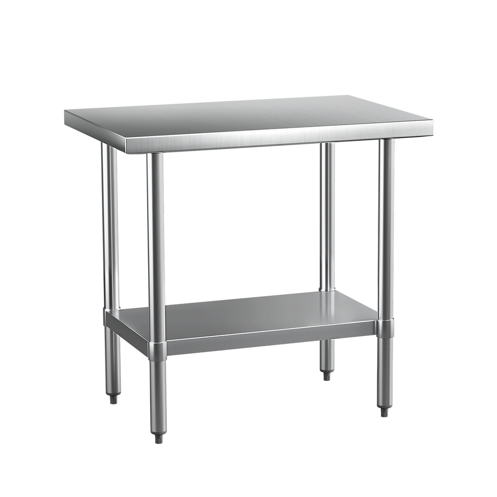 SSKB-430S-36-174922-00 Cefito Stainless Steel Kitchen Benches Work Bench 910x610mm 430 - Image 1