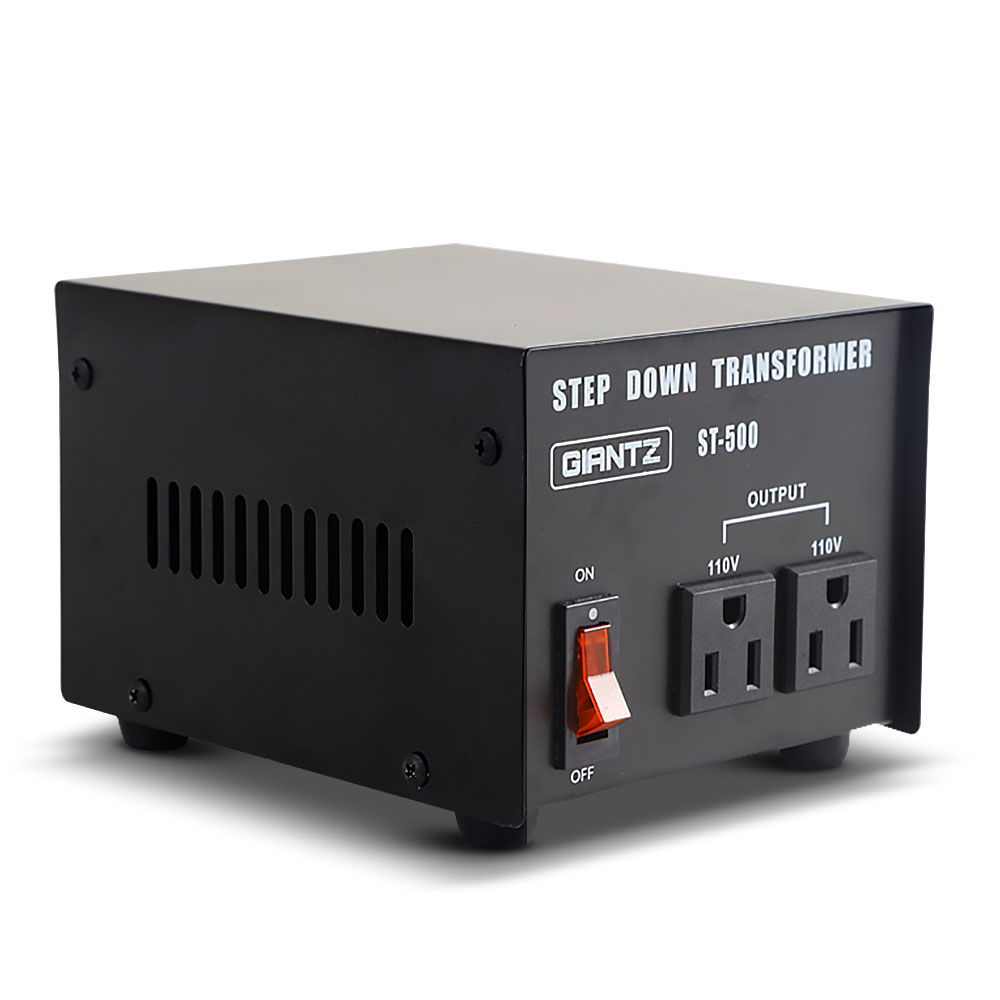 ST-500W-BL-00 Giantz Step Down Transformer 500W 240V TO 110V Stepdown Voltage Converter AU-US - Image 1