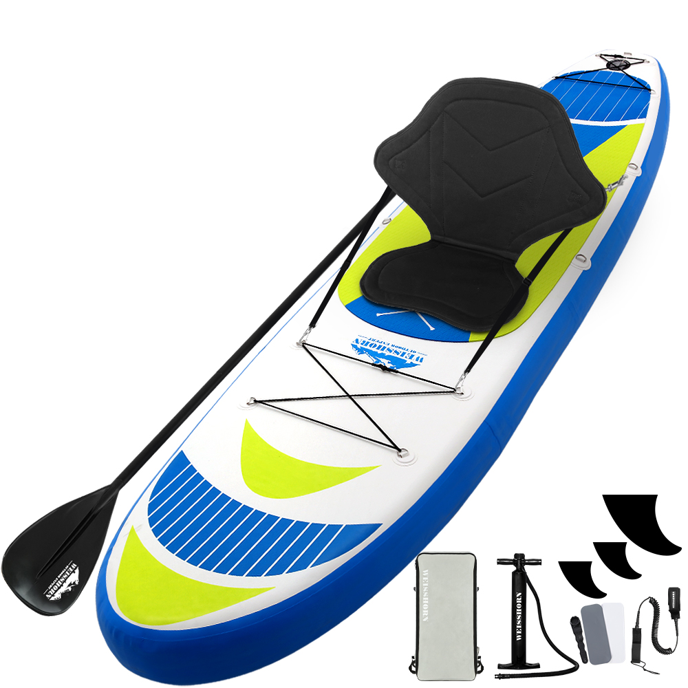 SUP-D-11FT-81-15-YE-00 Weisshorn Stand Up Paddle Board 11ft Inflatable SUP Surfboard Paddleboard Kayak Surf Yellow - Image 1