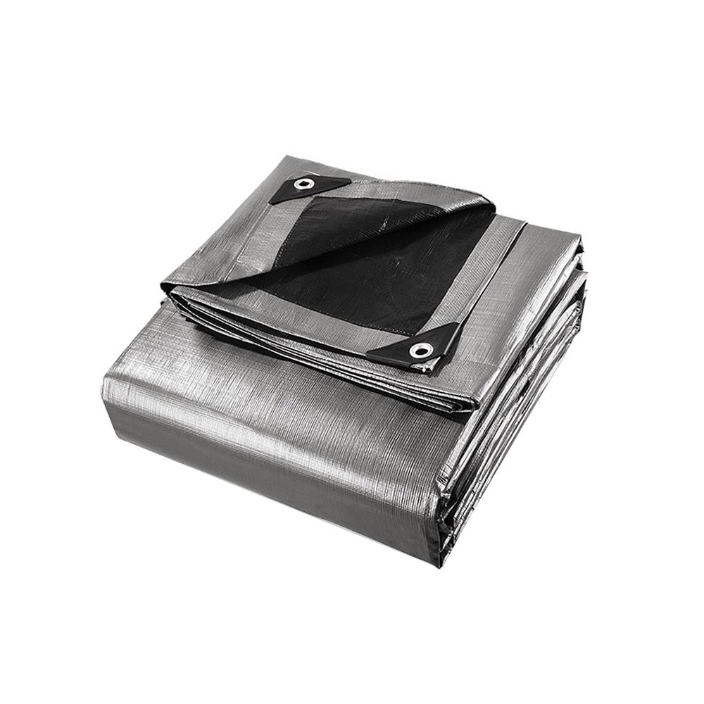 TARP-BKSI-3X45-00 Instahut Tarp Tarpaulin 3x4.5m Canvas Camping Heavy Duty Sun Cover - Image 1