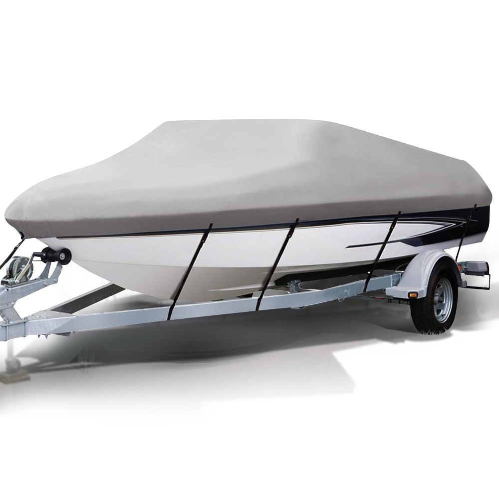 TBC-1416-GR-12954-00 Seamanship 14- 16ft Boat Cover Trailerable Marine Grade 600D - Image 1