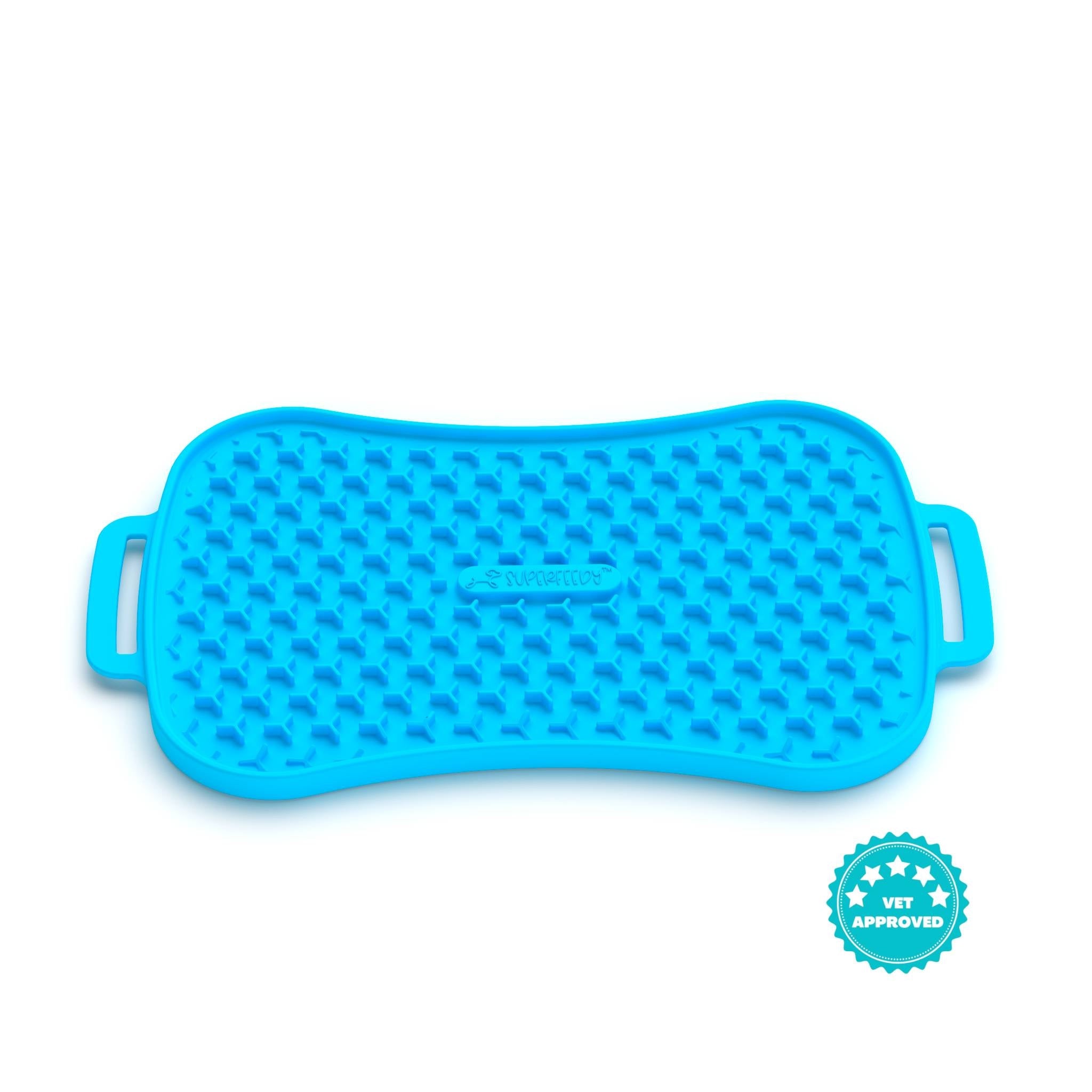 V1023-SF-LM-DB-202505081120-00 Marley Slowappy Reversible Lick Mat - Blue Lick Mat - Image 1