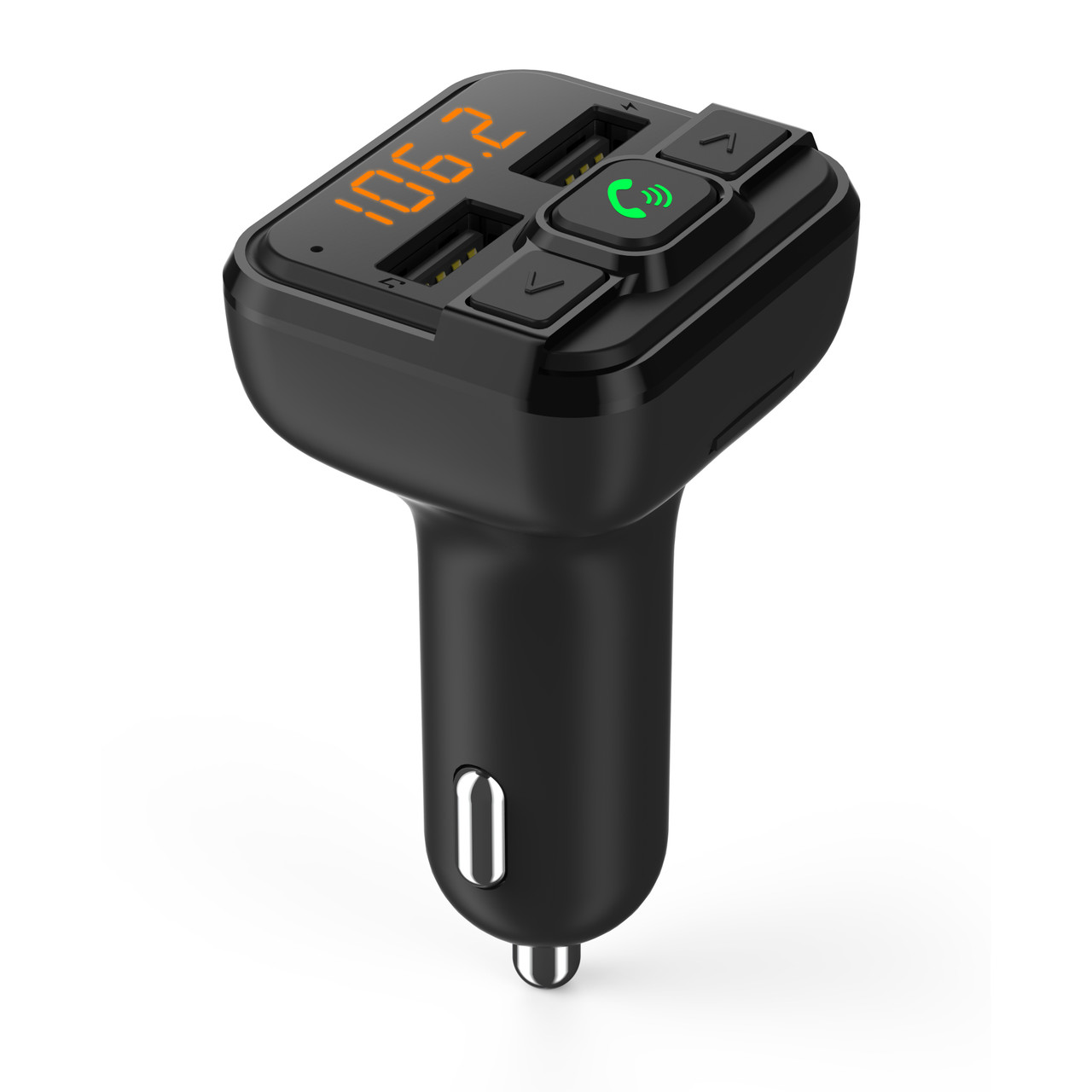 V1031-CT-BTFM2A-842-202507041055-00 Laser FM Transmitter Handsfree USB Charger - Image 1