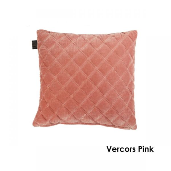 V107-1316396-200771-00 Vercors Cotton Pink Cushion by Bedding House - Image 1