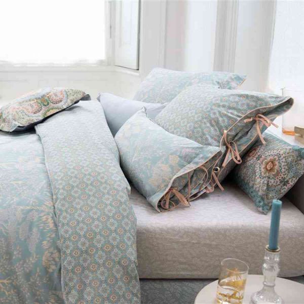 V107-1605544-200635-00 Origami Tree Cotton Light Blue Quilt Cover Set By Pip Studio - Image 1