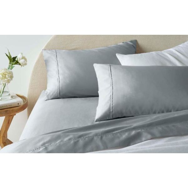 V107-87132-200659-00 1900Tc Cotton Rich Grey Sheet Set by Accessorize King - Image 1