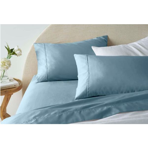 V107-87156-200657-00 1900Tc Cotton Rich Blue Sheet Set by Accessorize King - Image 1