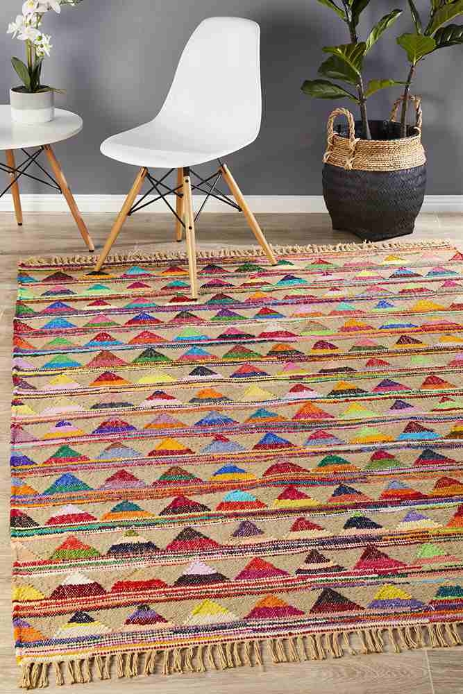 V107-ATR-BUN-MULT-270X180-207887-00 Atrium Bunting Multi by Rug Culture - 270X180CM - RECTANGLE - Image 1