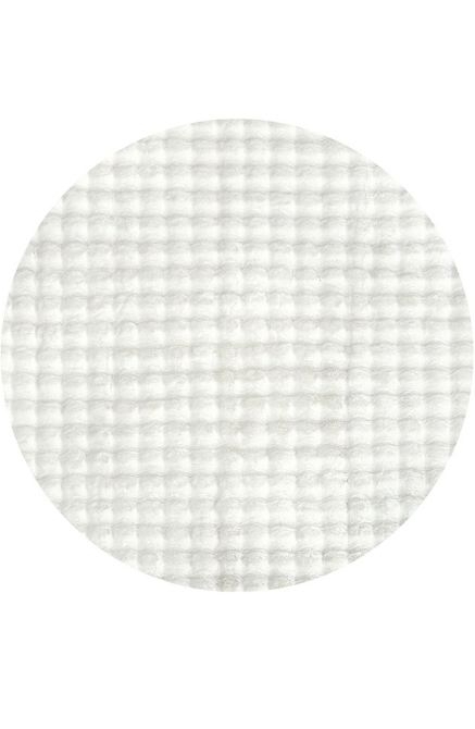 V107-BUB-WHITE-100X100-207180-00 Bubble White Round Washable Rug by Rug Culture-100X100CM - ROUND - Image 1