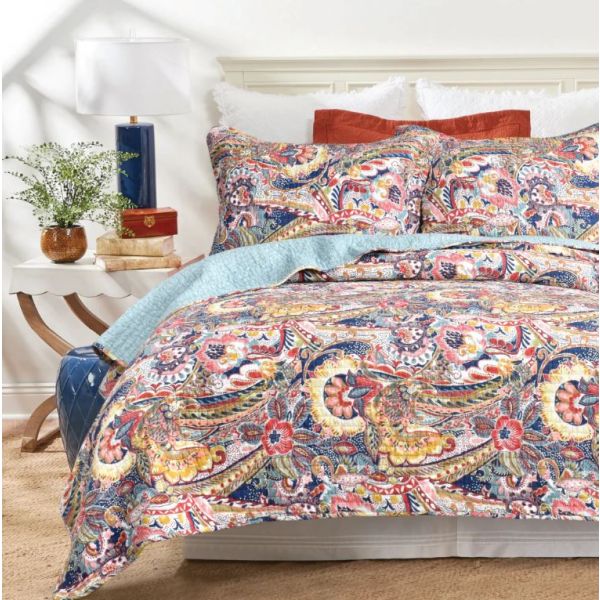 V107-KD4750KS-197676-00 Christie 100% Cotton Quilted 2 pcs Bedspread Coverlet Set King Single - Image 1