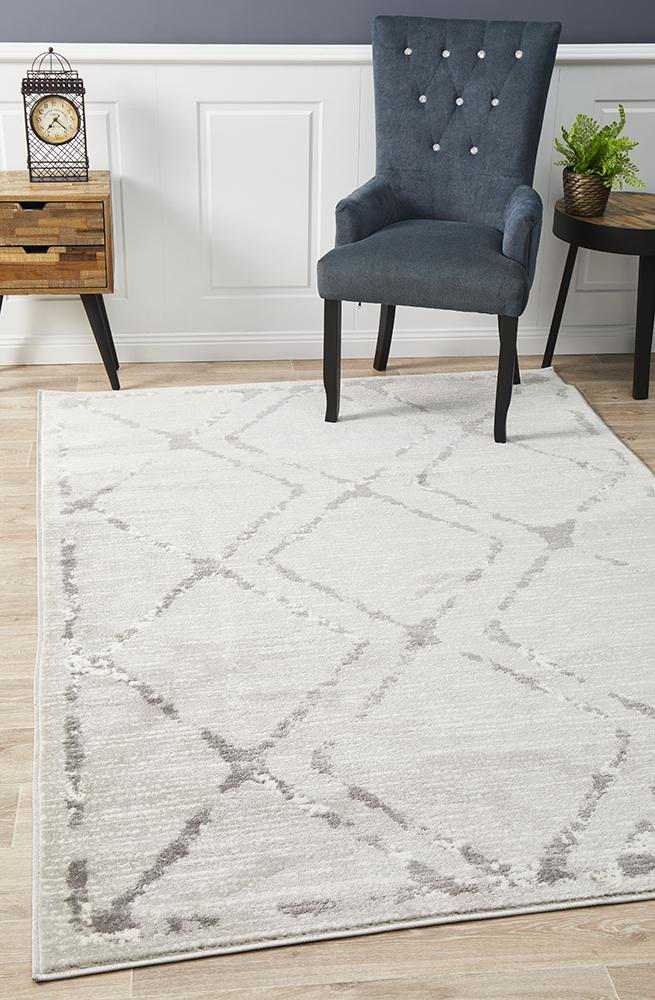 V107-MET-606-SIL-230X160-208397-00 Metro 606 Silver by Rug Culture - 230X160CM - RECTANGLE - Image 1