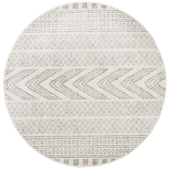 V107-MIR-359-GRY-200X200-208447-00 Mirage 359 Grey Round By Rug Culture-200X200CM - ROUND - Image 1