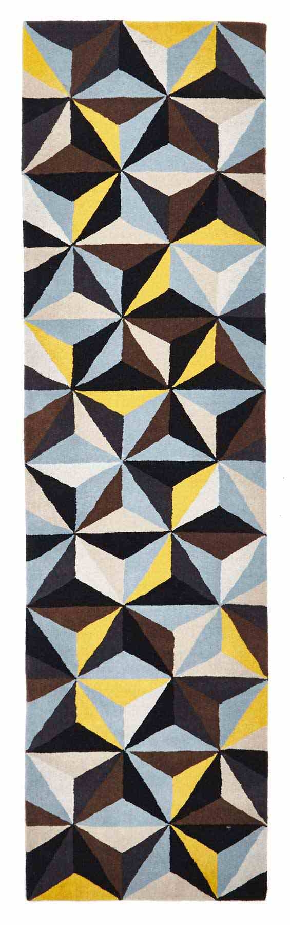 V107-MTX-900-BLU-300X80-208191-00 Matrix 900 Blue Runner By Rug Culture - 300X80CM - RUNNER - Image 1