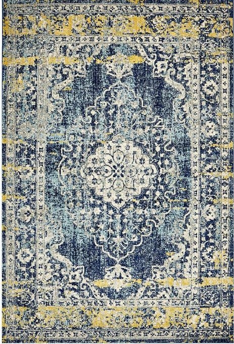 V107-MUS-869-NAVY-400X300-207422-00 Museum 869 Navy by Rug Culture-400X300CM - RECTANGLE - Image 1