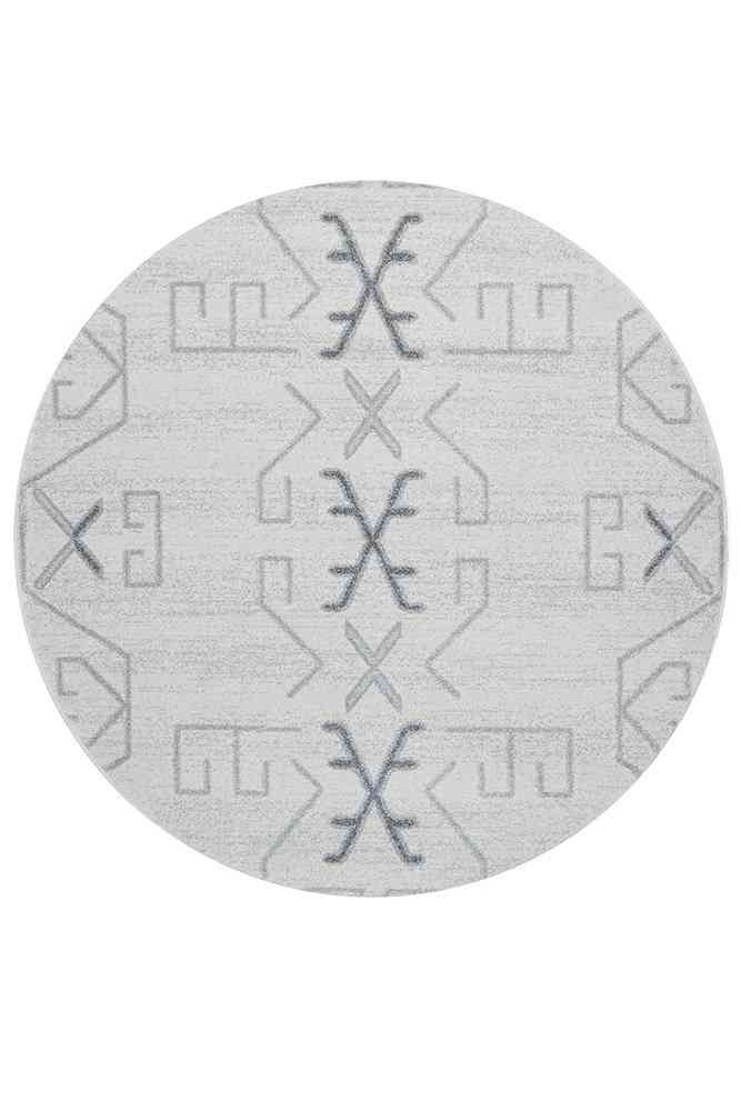 V107-PDS-CALA-GREY-200X200-217407-00 Paradise Round Cala Grey by Rug Culture - 200X200CM - ROUND - Image 1