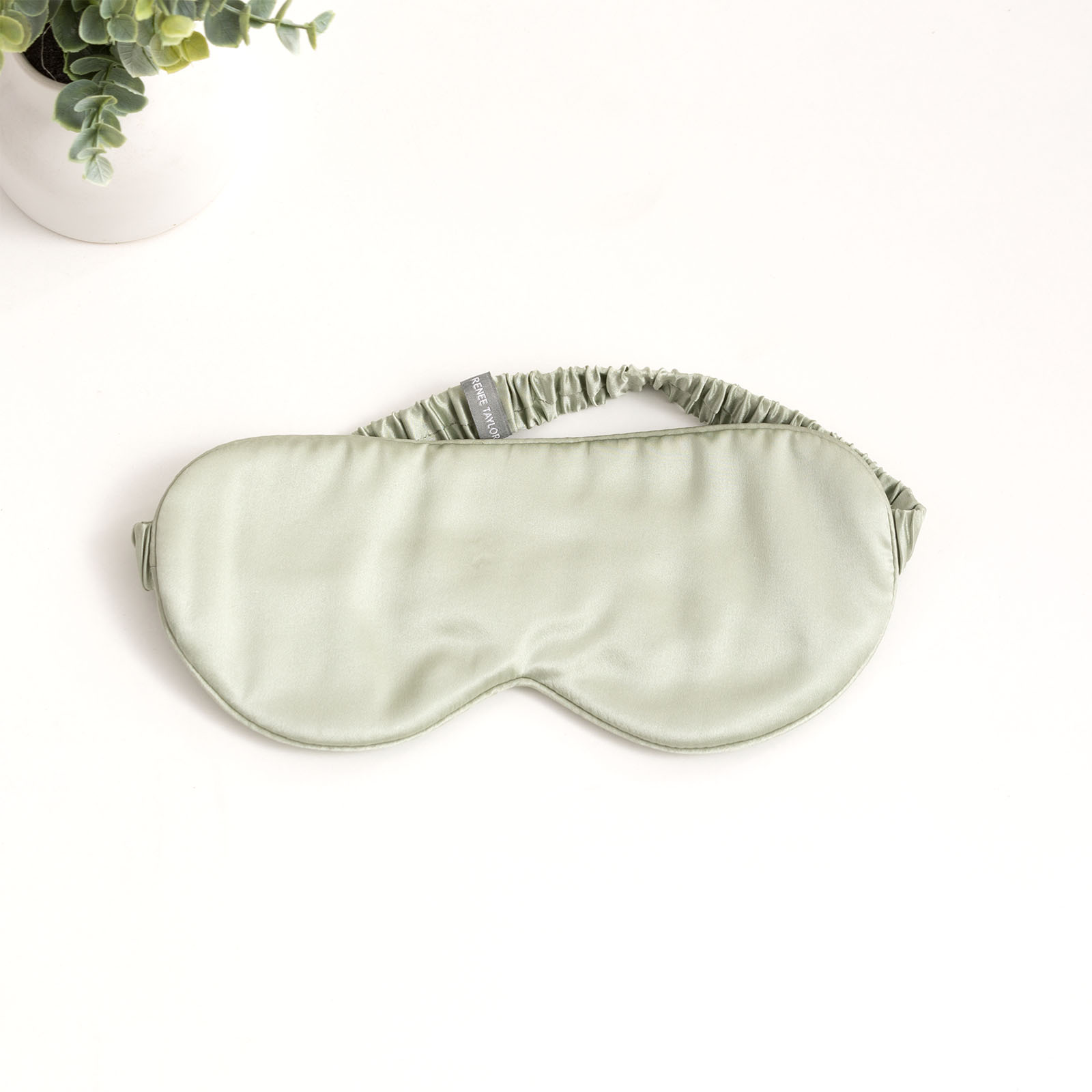 V107-SH326545-196951-00 100% Mulberry Silk Sage Eye Mask by Renee Taylor - Image 1