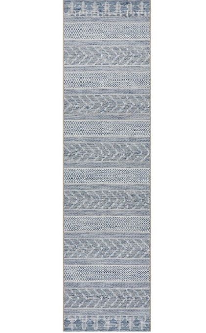 V107-TER-5505-BLU-300X80-206990-00 Terrace 5505 Blue Runner by Rug Culture-300X80CM - RUNNER - Image 1