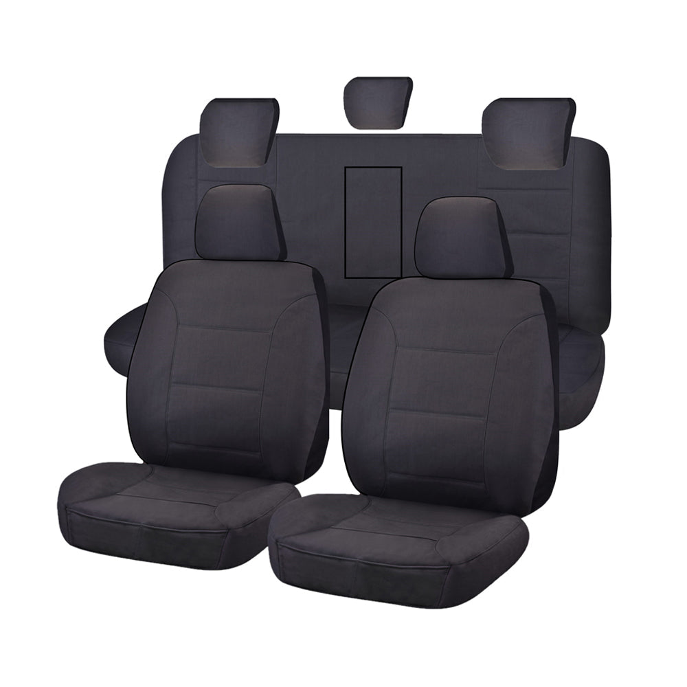 V121-ALTMDMX608_ALTMDMX608 Seat Covers for ISUZU D-MAX 06/2012 - ON DUAL CAB CHASSIS UTILITY FR CHARCOAL ALL TERRAIN - Image 1