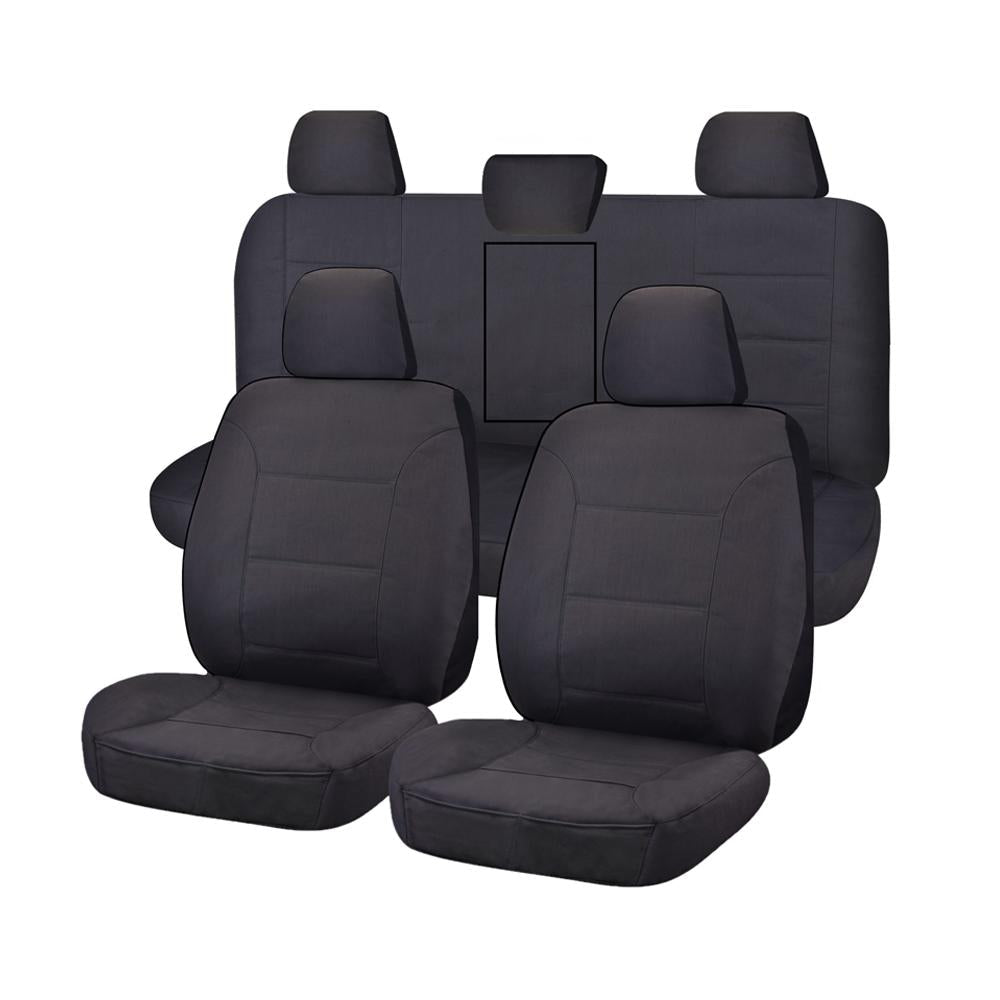 V121-ALTMHIL1008_ALTMHIL1008_ef422b93-691e-40f2-b6e9-09e8b5861103 Seat Covers for TOYOTA HILUX 08/2015 - ON DUAL CAB UTILITY FR 40/60 SPLIT BASE WITH A/REST CHARCOAL ALL TERRAIN - Image 1