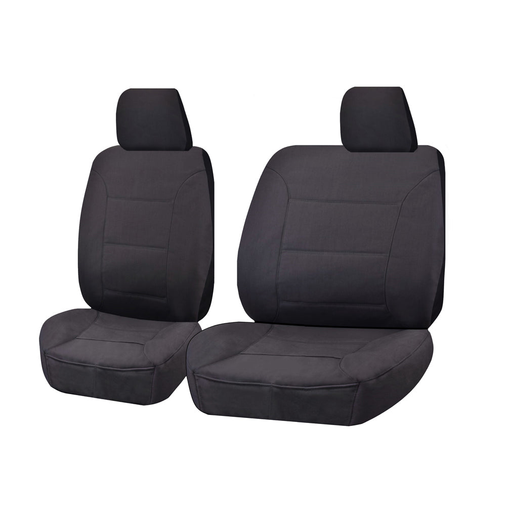 V121-CHTMDMX508_CHTMDMX508_1afecb66-d151-481b-9180-714596220e49 Seat Covers for ISUZU D-MAX 06/2012 - 2016 SINGLE CAB CHASSIS UTILITY FRONT BUCKET + _ BENCH CHARCOAL CHALLENGER - Image 1