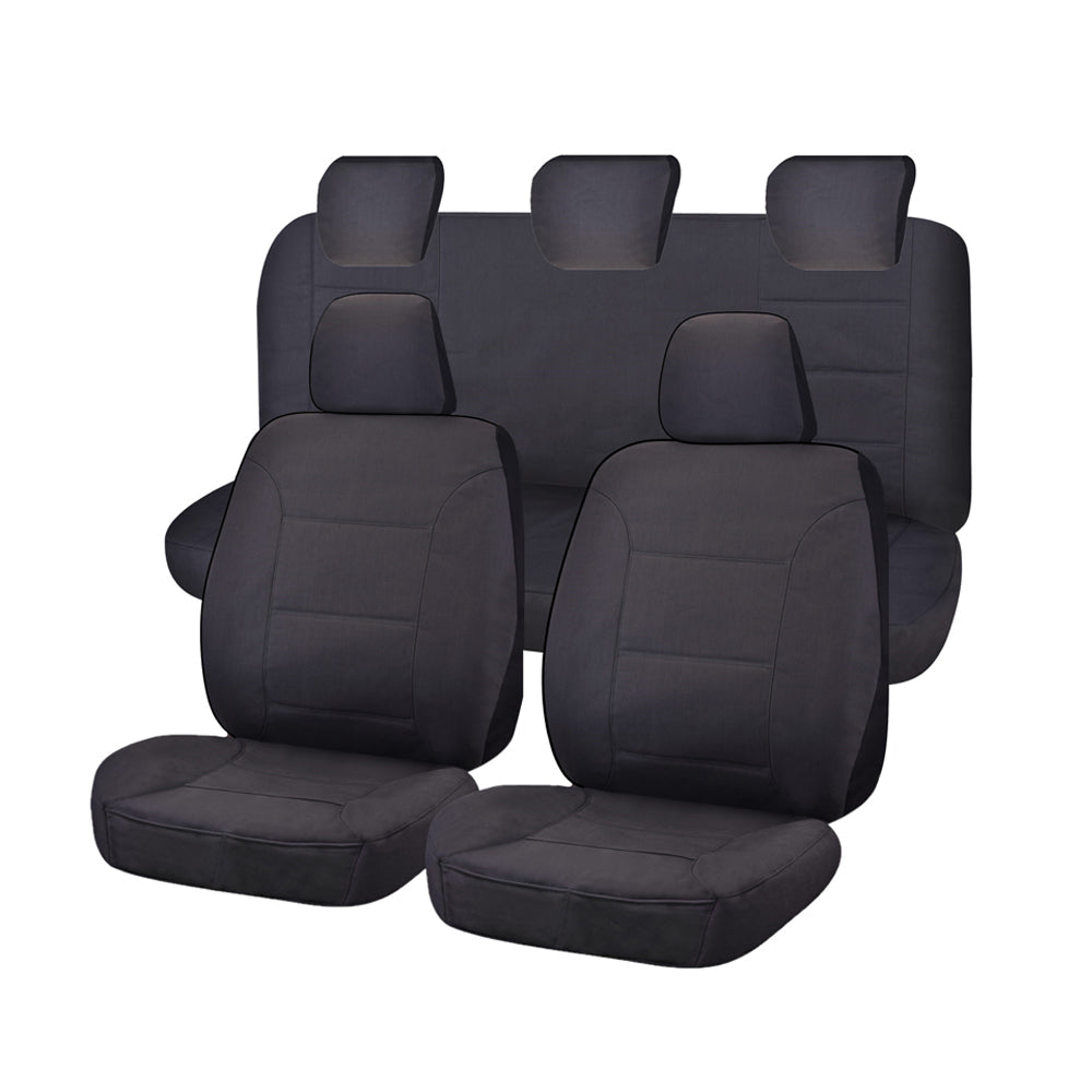 V121-CHTMRG1008_CHTMRG1008 Seat Covers for FORD RANGER PXII SERIES 16/2015 - ON DUAL CAB FR CHARCOAL CHALLENGER - Image 1