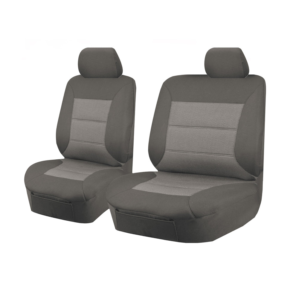 V121-PMTMDMX507_PMTMDMX507_3103009c-bb0f-483c-a062-aec8919bb4d9 Seat Covers for ISUZU D-MAX 06/2012 - 2016 SINGLE CAB CHASSIS UTILITY FRONT BUCKET + _ BENCH GREY PREMIUM - Image 1