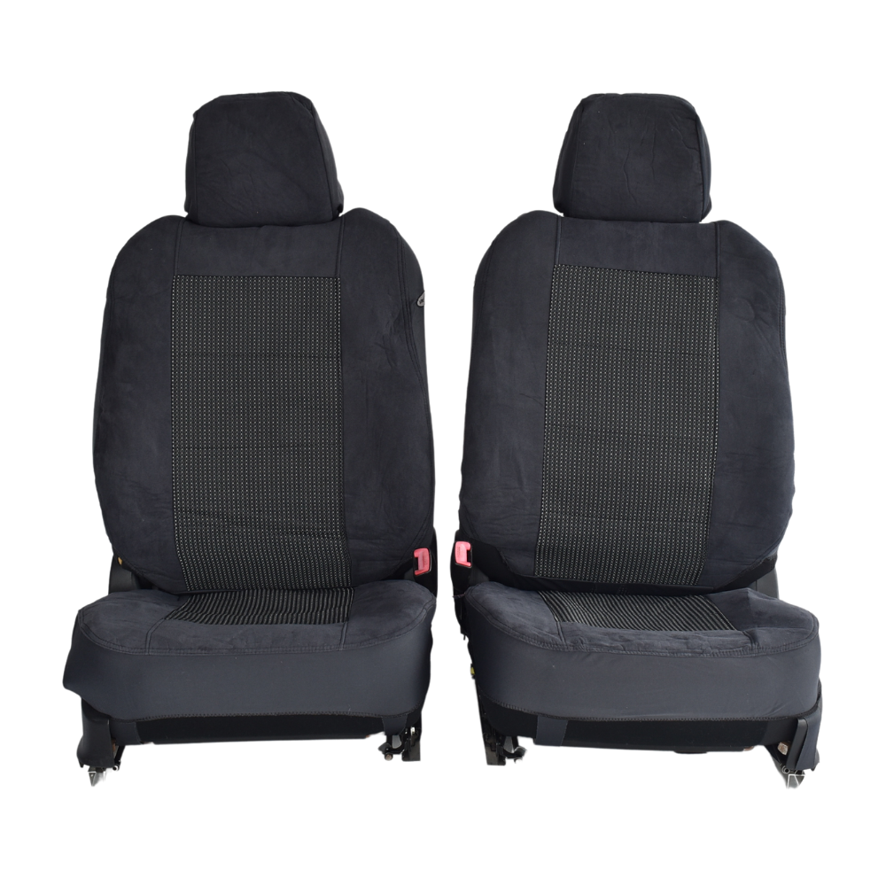 V121-TMDNAVA07PRESGRY_4_78eab5a3-5bcb-451f-813e-216534444fd0 Prestige Jacquard Seat Covers - For Nissan Frontier Dual Cab (2006-2015) - Image 1