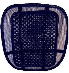 V121-UNIBS67BLK-01_4 Universal Bs67 Black Mesh Back-Support With Plastic Spikes. - Image 1