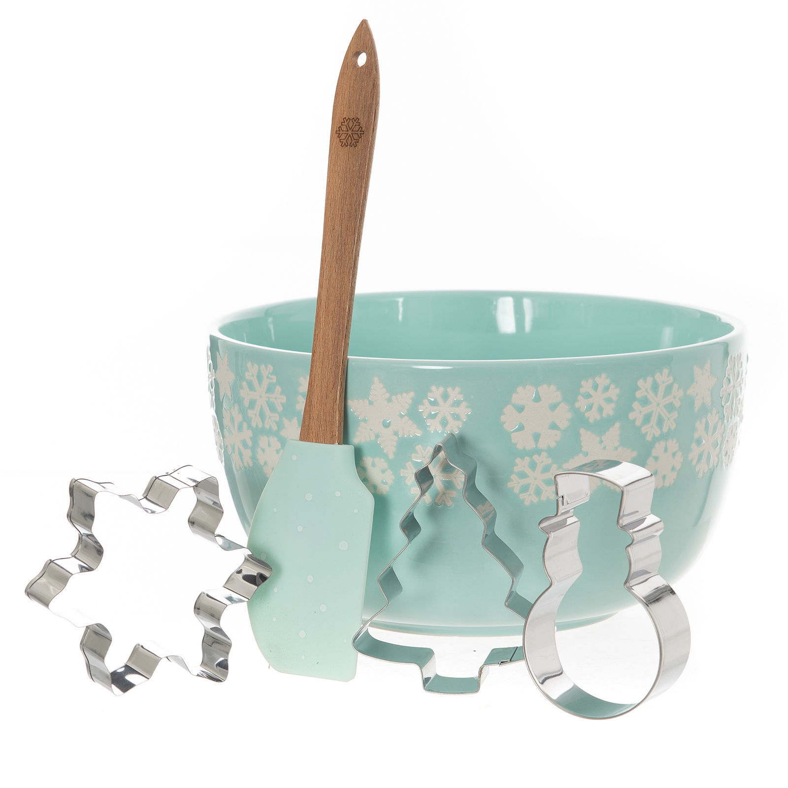 V160-10004454-195114-00 Bread and Butter Electroplate Icy Snowflake Mini Mix Bowl Set - Image 1