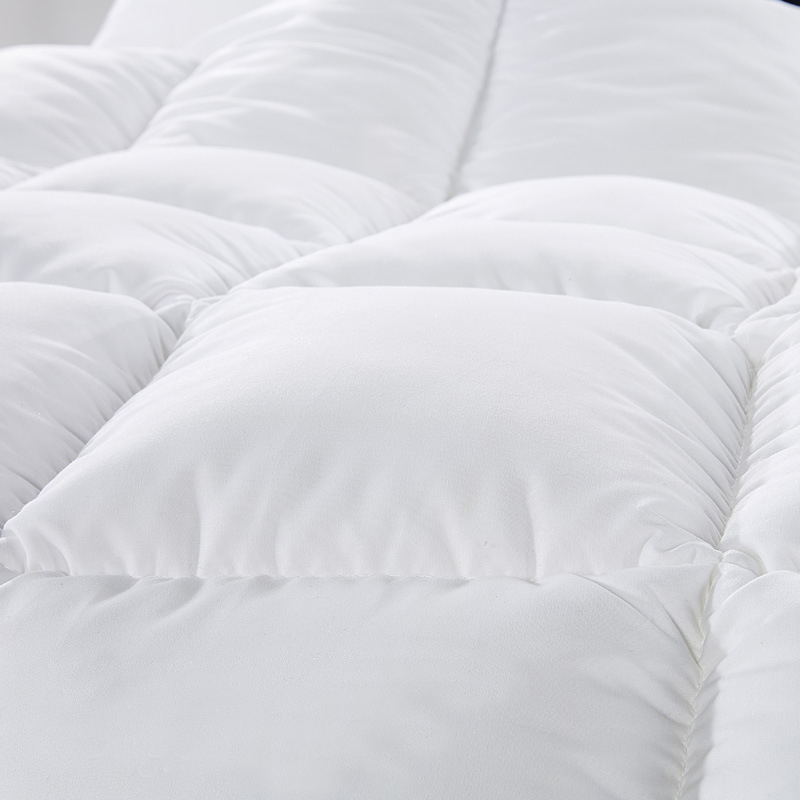 V160-201060_201060_2_1 500GSM Soft Goose Feather Down Quilt Duvet 95% Feather 5% Down All-Seasons - Queen - White - Image 1
