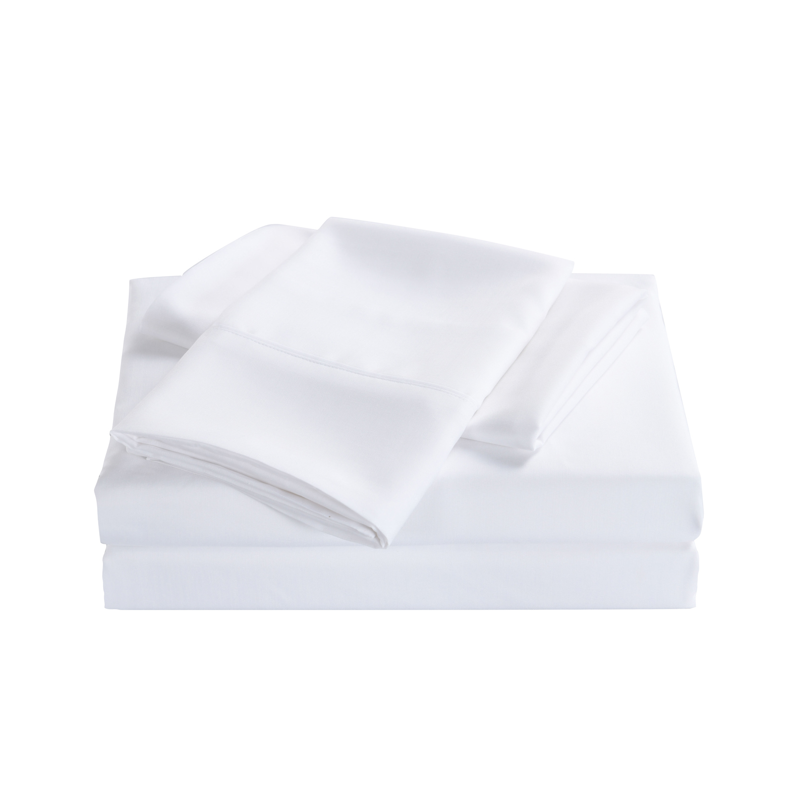 V160-205634_205634_3_1 Royal Comfort 2000 Thread Count Bamboo Cooling Sheet Set Ultra Soft Bedding - Queen - White - Image 1