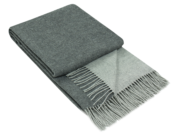 V164-CH4-ChiswickCharcoal_1024x1024_2x-00 Chiswick Throw - Merino Wool/Cashmere - Charcoal - Image 1