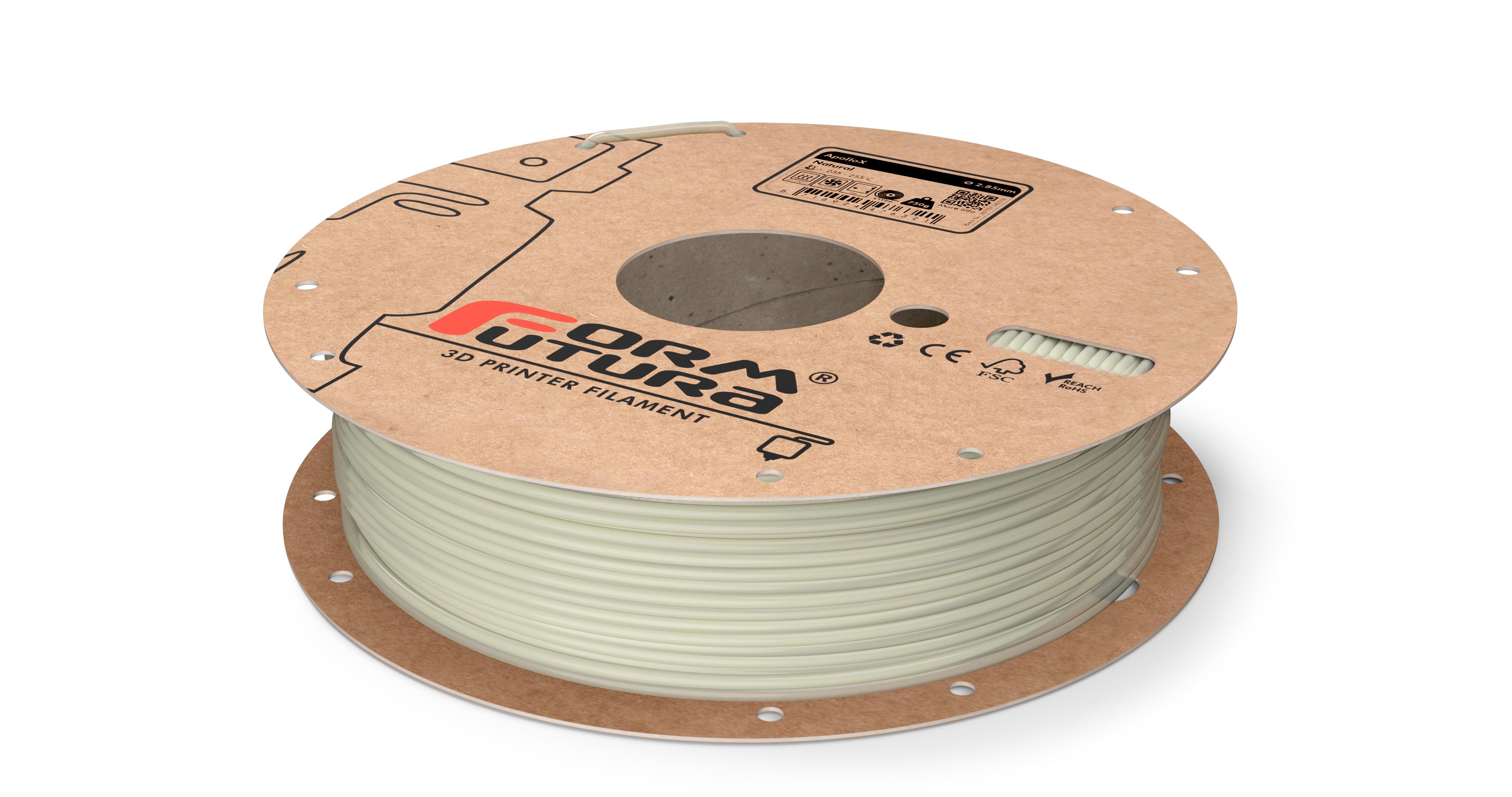 V177-285APOX-NAT-2300_8718924478004_ApolloX-Natural-285-2300g__32349_1 ASA Filament ApolloX 2.85mm Natural 2300 gram 3D Printer Filament - Image 1