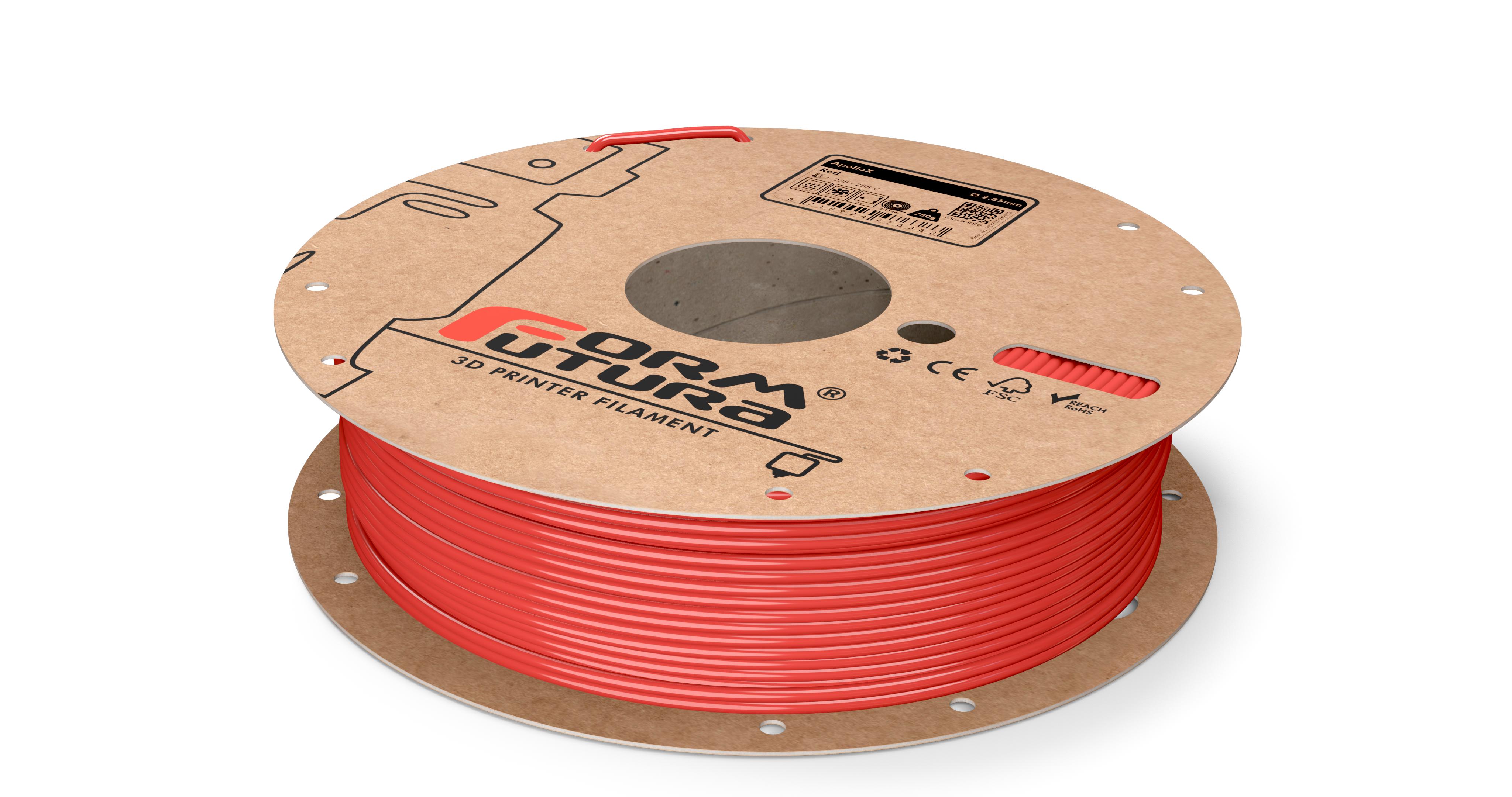 V177-285APOX-RED-0750_ApolloX-Red-285-750g__08861_1 ASA Filament ApolloX 2.85mm Red 750 gram 3D Printer Filament - Image 1