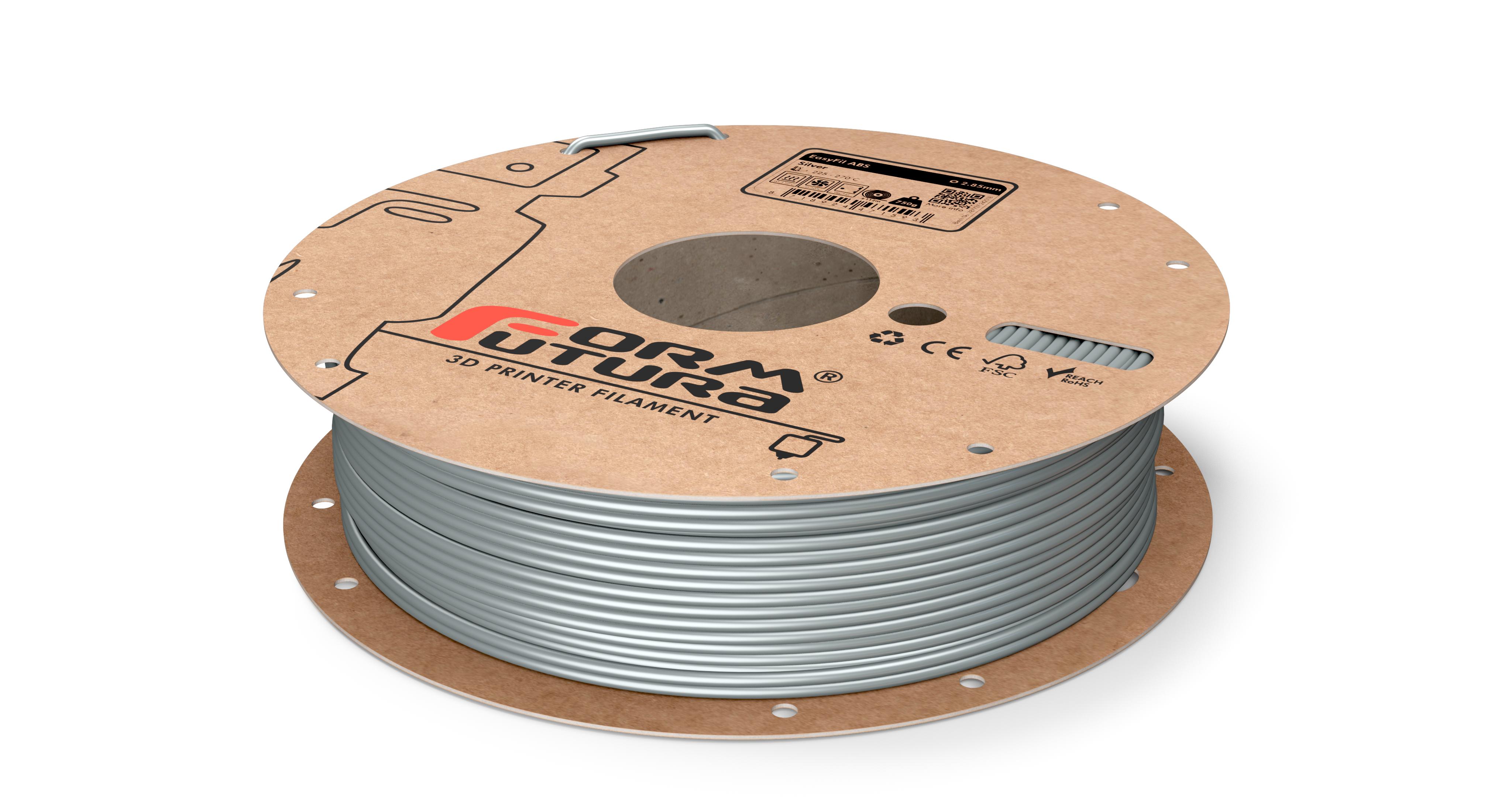 V177-285EABS-SLVR-0750_EasyFil-ABS-Silver-285-750g__38280_1 ABS Filament EasyFil ABS 2.85mm Silver 750 gram 3D Printer Filament - Image 1
