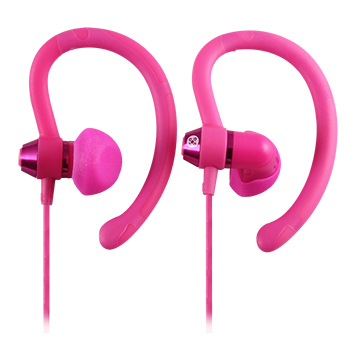 V177-ACC_HPS90PK-90-Sports-Earphone-Pink-image__50050-00 Moki 90° Sports Pink Earphones - Image 1