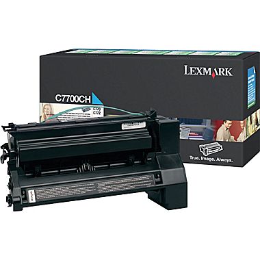 V177-AL-LMC7700CH-C7700CH__13627-00 LEXMARK C7700CH CYAN TONER RETURN PROGRAM YIELD 10000 PAGES FOR C772 - Image 1