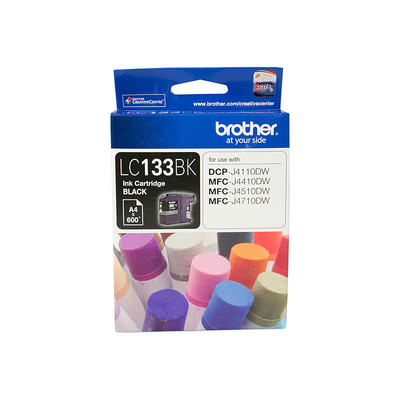 V177-D-B133B_uc__45074_1 BROTHER LC-133BK Black Ink Cartridge - MFC-J6520DW/J6720DW/J6920DW and DCP-J4110DW/MFC-J4410DW/J4510DW/J4710DW and DCP-J152W/J172W/J552DW/J752 600 pages - Image 1
