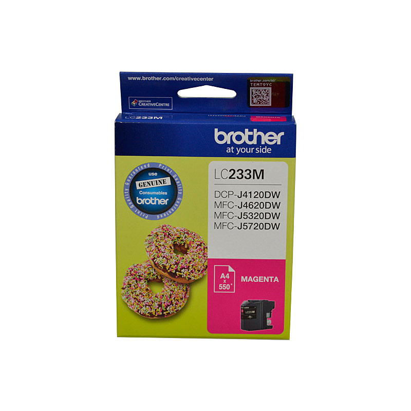 V177-D-B233M_uc__26422_1 Brother LC233MS Magenta Ink Cartridge - DCP-J4120DW/MFC-J4620DW/J5320DW/J5720DW - up to 550 pages - Image 1
