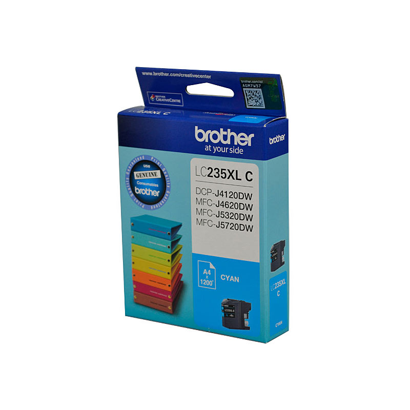 V177-D-B235XLC_uc__84616_1 BROTHER LC235XL Cyan Ink Cartridge - Image 1