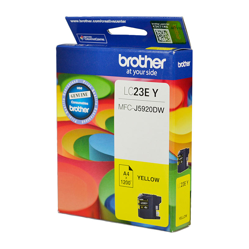 V177-D-B23Y_uc__51113_1 BROTHER LC23E Yellow Ink Cartridge - Image 1