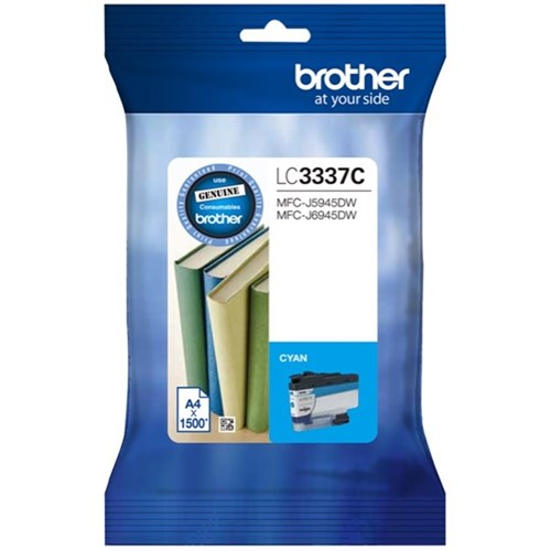 V177-D-B3337C_Brother_Cyan__81527_1 BROTHER LC3337 Cyan Ink Cartridge - Image 1