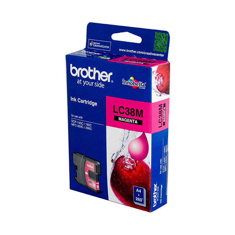 V177-D-B38M_uc__06090_1 BROTHER LC38 Magenta Ink Cartridge - Image 1