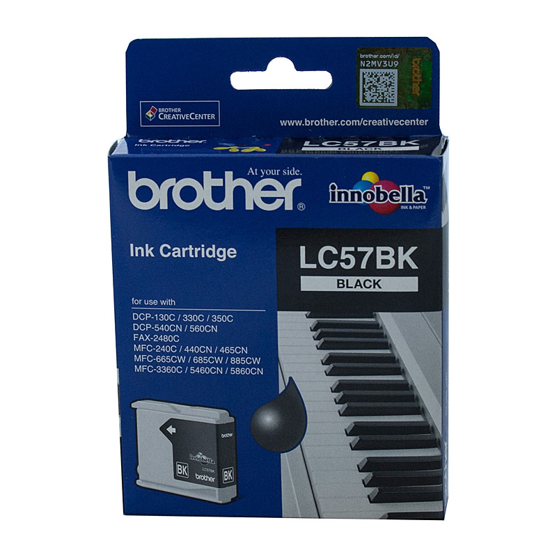 V177-D-B57B_uc__37995_1 BROTHER LC57 Black Ink Cartridge - Image 1