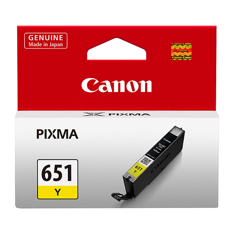 V177-D-CI651Y_uc__92518_1 CANON CLI651 Yellow Ink Cartridge - Image 1