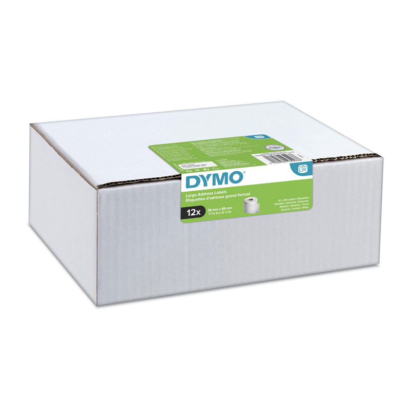 V177-D-DY2093093_uc__82384_1 DYMO LW Large Address Label 36X89mm Pack of 12 - Image 1