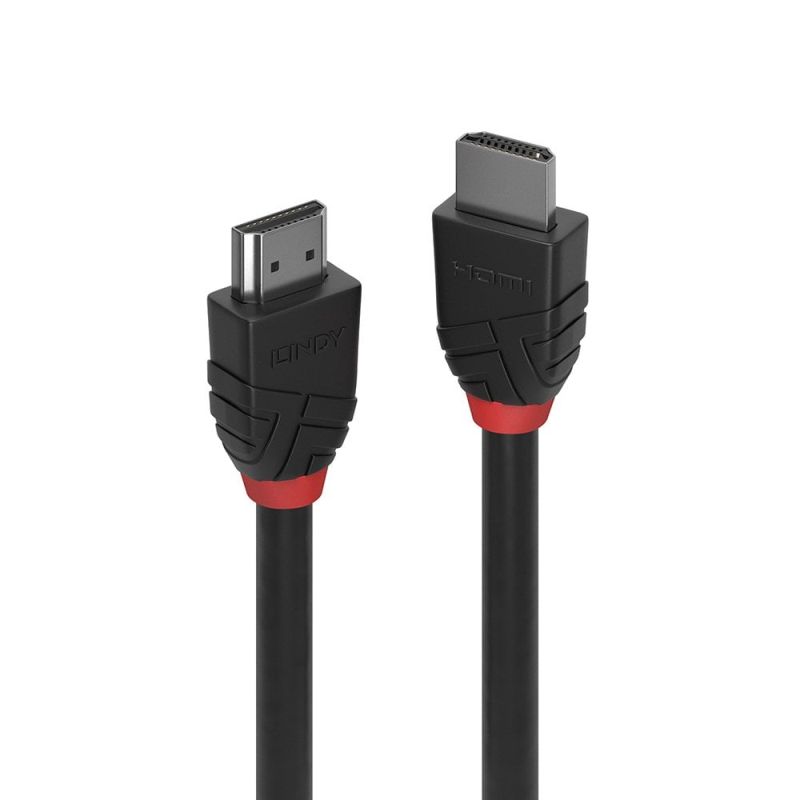 V177-D-LIN36471-uc__00908-00 LINDY 1m HDMI Cable Black Line - Image 1