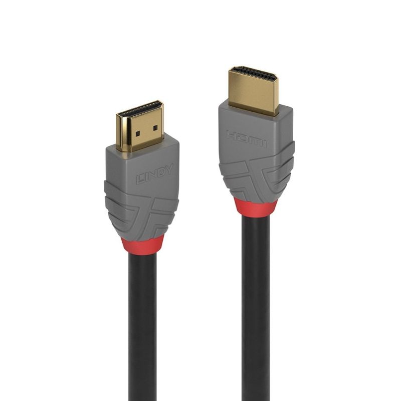 V177-D-LIN36962-uc__01707-00 LINDY 1m HDMI Cable Anthra Line - Image 1