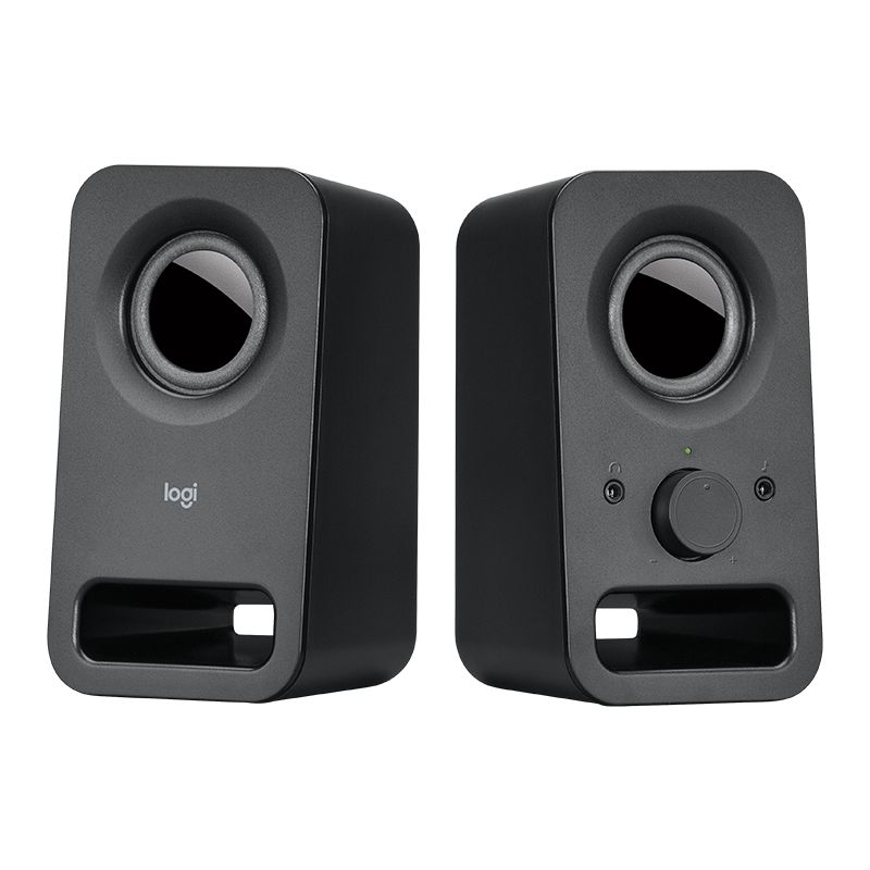 V177-D-LOGZ150_uc__69565_1 Logitech Z150 2.0 Stereo Speakers 6W Compact Size Easily Access to Power & Volume Control Headphone & Auxiliary Jack for TV PC Smartphone Tablet - Image 1